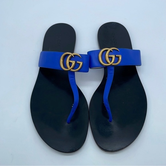HTF Electric Blue Gucci Sandals - Picture 2 of 5